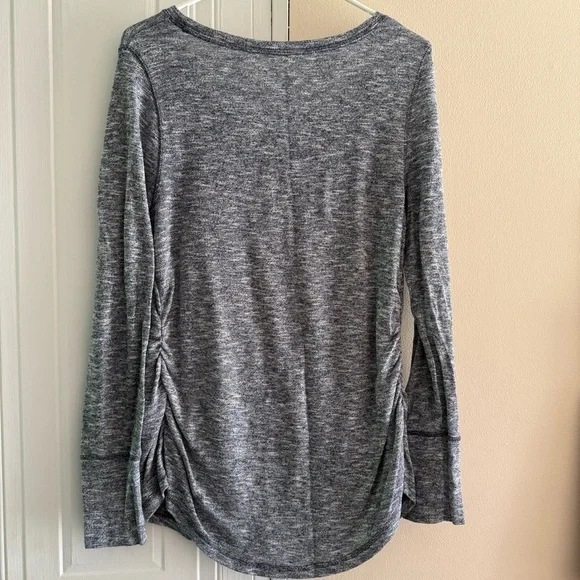 Liz Lange Maternity Blue Gray Women's Long Sleeve‎ Top Large - Picture 2 of 5